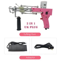 Tufting Gun 2 In 1 Тафтинговый Пистолет Rug Gun Machine Starter Kit Rug Tufting Kit Electric Gun Carpet Weaving Flocking Machine