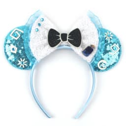 Newest Cartoon Cute Glitter Sequins Bow Headband 2026 DIY Headwear for Adults Kids Holiday Party CosplayHairband