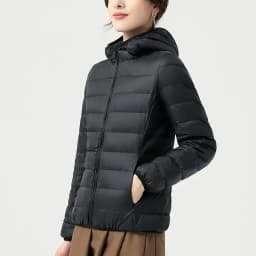 Down Jacket Ladies Spring Autumn Winter 2026 New Large Size Short Cotton Jacket Cardigan Hooded Outerwear Down Coat Women Parkas