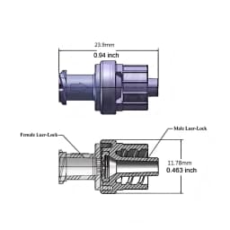 50PCS/lot Luer Lock Disposable Non Return Valve