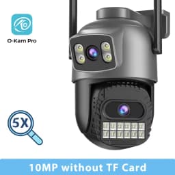 BESDER 15MP Wifi Camera Outdoor Dual Screen 10X Digital Zoom CCTV Video Surveillance Cam PTZ 8MP Security IP Camera O-Kam Pro