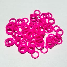 100pcs Pigeon Foot Rubber Ring Colorful Elastic Identification Rings For Carrier Pigeon Racing Pigeons Bird Appliances 8mm
