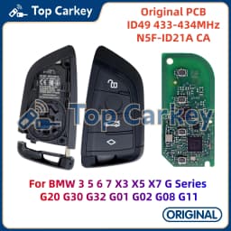 TopCarkey N5F-ID21A OEM PCB Smart Remote Key ID49 Chip 434MHz for BMW 3 5 6 7 X3 X5 X7 G Series G20 G30 G32 G01 G02 G08 G11