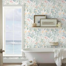 Floral Peel and Stick Wallpaper Boho Contact Paper Flower Removable Self Adhesive Waterproof Wallpaper for Bathroom Bedroom