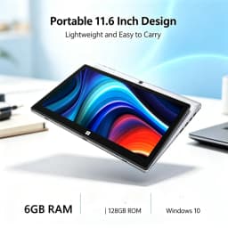 11.6 Inch 6GB RAM 128GB ROM Window 10 Intel Celeron E3950 CPU System 1920×1200 Tablet PC for Students & Business Office Work
