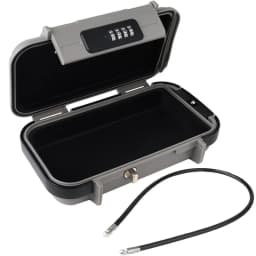 Travel Safe Lock Box Portable Safe for Gym Anti-Theft Beach Safe Box Waterproof Small Combination Lock Box with Removable Chain