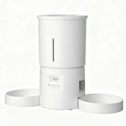 4.2L Dual‑Bowl Automatic Pet Feeder Timed Portion Dispenser Multi‑Pet Button Control Cat Dog Dry Food Feeding (No 5V 1A Plug)