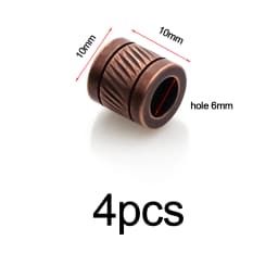 4-10pcs Stainless Steel Big Hole Beads Loose Spacer Beads For Diy Bracelets Jewelry Making Paracord Knife Lanyard Accessories