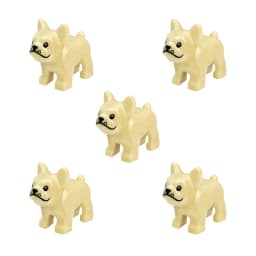 Compatible Animals Building Blocks for Children MOC Golden Hair Police Dog Husky Bulldog Chihuahua Model Bricks Kids DIY Toys 5p