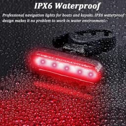 LED Boat Navigation Light USB Charging Sailing Signal Lamp 4 Modes Boat Stern Lights for Marine Yacht Kayak Sailboat