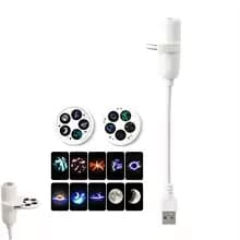 2-in-1 Night Light And Star Projector USB Starry Sky Projector Lamp with Clear Image Adjustable Brightness Touch Control Lamp