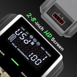 AL-139 Counterfeit Bill Detector with 2.8" Digital Screen, Total Value & Add Function, 4-Way Orientation & Traceable Records Cou