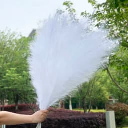 1Pcs 120cm Artificial Reed Flower Bouquet Plume Pampas Grass Dried Flowers For Home Room Decor Wedding Birthday Party Supplies