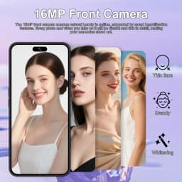 K-Touch Mobile Phones For 17 Pro Max Smartphone Android 5G Cell Phone 22GB RAM 2TB ROM 7.3 Inch HD Full Display 7800mAh Battery 48MP Camera Face Recognition 5G Dual SIM Unlocked Android 15 Smartphone