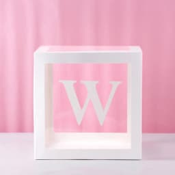 1st Birthday Transparent Alphabet Balloon Box Wedding Custom Name Decor One Birthday Party Decorations Kids Baby Shower Boy Girl