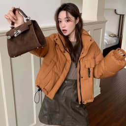 2026 Autumn Winter Women's Short Down Jacket Korean Stand Collar Puffer Jackets Women Warm Fashion Multicolor Thick Outerwear