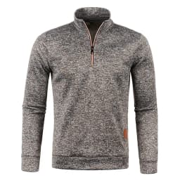 Men's Knitted Sweatshirts Casual Thicker Half Zip Pullovers For Male Hoody Man Solid Color Turtleneck Sweater Coats BSD-ZW118