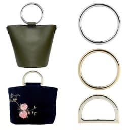 1PC Acrylic D Round Shape Purse Sewing Frame DIY Bag Handles For Bag Making Purse Handles Replacement Crochet Bag Handles