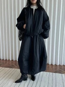 [LANMREM] Office Lady Thick Warm Cotton Skirt For Women Elastic High Waist A-lilne Mid-length Skirts 2025 Winter New 26C965
