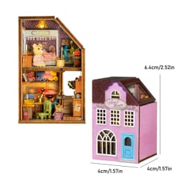 MINI DIY Doll House Miniature 3D Puzzle Wooden DollHouses Handmade Assembly Models Toys For Xmas Birthday Gifts