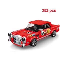 Technical Speed Car MOC City Vehicle Racing Car Rally Building Blocks Bricks Set Retro Ornament Diy Toys For Adults Gifts