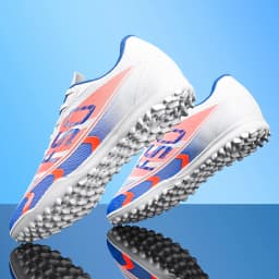 Cost-effective TF Football Boots PU Blend Upper Dense Rubber Stud Anti-slip Durable Budget Turf Football Footwear