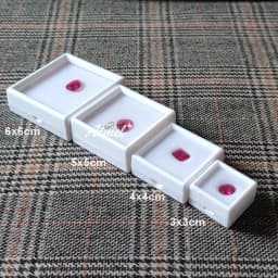 Square Gemstone Jewelry Display Box Loose Diamond Packaging Case Earring Bead Pendant Holder Gem Storage Container 1Pc