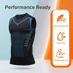 3 Pack Men Quick Dry Printed Compression Tank Top Elastic Breathable Sleeveless Undershirts Gym Running Athletic Sport Vests