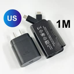 For Samsung Charger 25W Type C Fast Charge Charger 1M 1.5M 2M Cable for Galaxy S26 S25 S24 S23 S22 S21 Z Flip 8 A56 A36 A17 A35