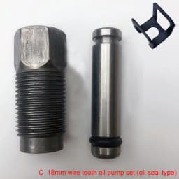 1Set 16mm/18mm Horizontal 2T Jack Ton Oil Pump Plunger Fine Pump Cup Threaded Teeth Accessories