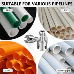 1Pcs Pipe Thread Cutting Tool Integrated Internal & External Pipe Threading Tool Electric Drill Compatible PVC Pipe Threader Kit
