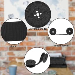 4 Pairs Universal Typewriter Ribbon Durable Portable Compatible with Most Vintage Manual Typewriter Calculator Ribbon