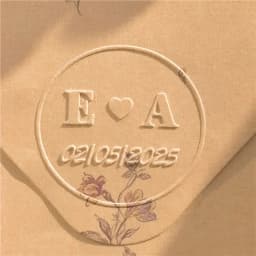 Customize Embossing Stamp Wedding Monogram Embosser Stamp, Personalized 2 Initials Embosser Stamp, Wedding Gift, Hand Held Embos