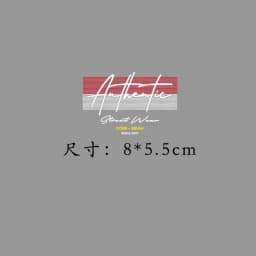 Name LOGO Team Work Clothes Shop Name English Letter Strip Inscription Heat Transfer Iron On Fusible Patch
