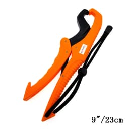 15cm 23cm Fish Grabber Plier Controller Practical Fishing Gripper Gear Tool ABS Grip Tackle Holder Clamp with Adjustable Rope