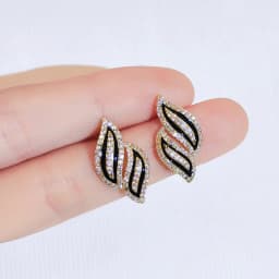 25 Styles New Acetat Black White Stripe Round Drop Earrings For Women Double Layers Triangle Square Leaf Heart Ear Jewelry
