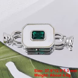 Juya DIY 18K Gold Plated Creative Closure Fasteners Lock Clasps Accessories For Needlework Beads Pearls Jewelry Making Material