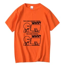 Men's T-shirt Cotton Blend Funny Programmer Print Summer Loose O-neck Cool for Men Short Sleeve T-shirt Male Tees High Quality