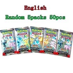 Pokem Card 360Pcs Prismatic Evolutions PHANTASMAL FLAMES Scarlet Violet 151 Black Bolt English Booster Battle Transaction Card