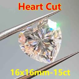 3EX Cut DJMAX 3-20mm Rare Heart Cut Moissanite Loose Stones Real D Color VVS1 Heart Shape Certified Moissanite Diamonds