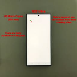 100% Testing for Samsung Galaxy S23 Ultra LCD S918E S918B/DS Display Touch Screen Digitizer Replacement with Defective Screen