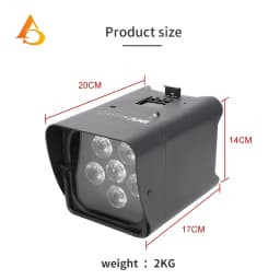 6x18W Battery-Powered RGBWAUV Par Light with Remote Control – Suitable for Stage and Wedding Party Ambient Lighting