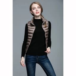 Slim Women Down Vests Spring Autumn Ultra Light Coat Sleeveless Duck Down Coat Stand-up Collar Waistcoat Portable Vest Female