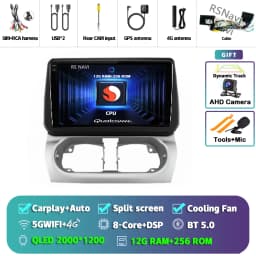 Android 16 Carplay Auto Screen Car Radio Multimedia Player For Opel Combo Corsa Tigra 2001-2011 Autoradio Stereo 2Din Head Unit