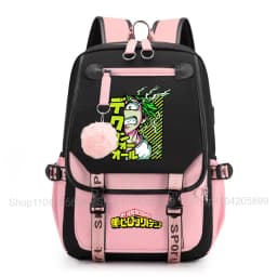 My Hero Academia Anime Print Student Backpack Lightweight Casual Daypack for Girls School Travel