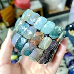 New 10X12MM Natural Stone S-shaped Amethyst Agate Tiger Eye Crystal Bracelet for Men and Women, Simple and Fashionable Jewelry
