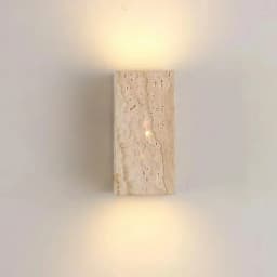 Yellow Travertine Stone Wall Mounted Lamp for Shop Restaurant Cafe Indoor Outdoor Decoration Sconce Light Background House