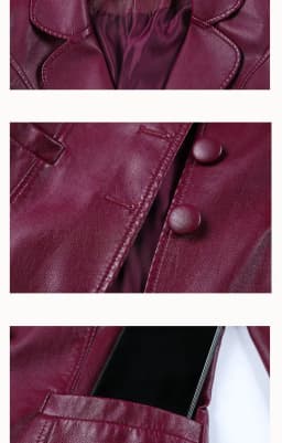 High Quality 2026 Autumn And Winter New Leather Leather Coat Women's Short Slim Suit Collar Leather Jacket Female's Coat Black