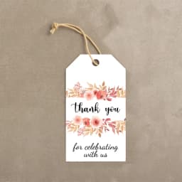 50pcs Hanging Greeting Cards Thank You For Supporting My Small Bussiness DIY Packaging Supplies Label Tag Gift Box Decoration