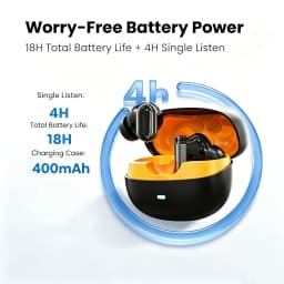 KEBIDUMEI Bluetooth 6.0 In-Ear Earbuds Mini True Wireless Headphones ANC Noise Cancellation Earphones IPX7 Waterproof Headsets